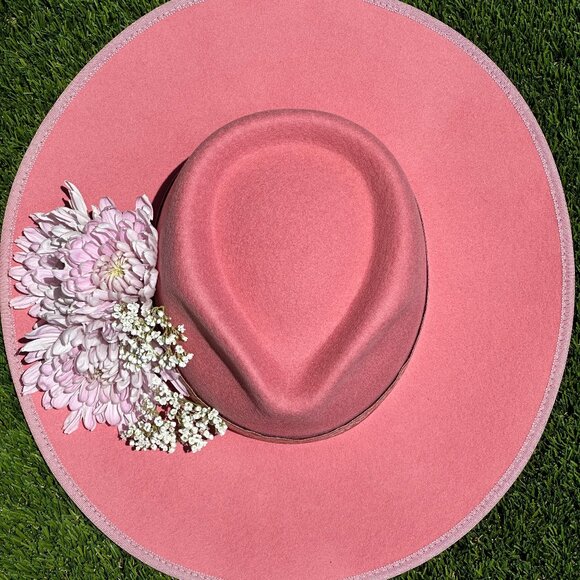 Olive & Pique Pink Wool Rancher Hat